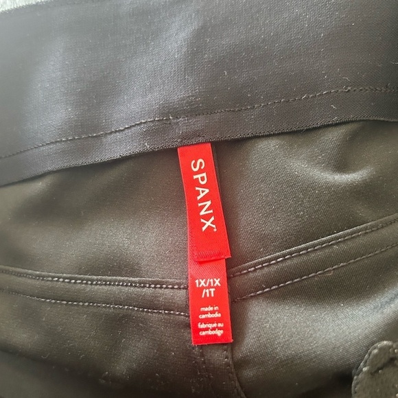 Spanx Slim Straight Pant, Luxe Black - Picture 12 of 15